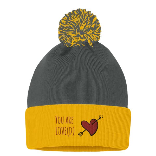 Pom-Pom Cuffed Beanie | You are LOVEd